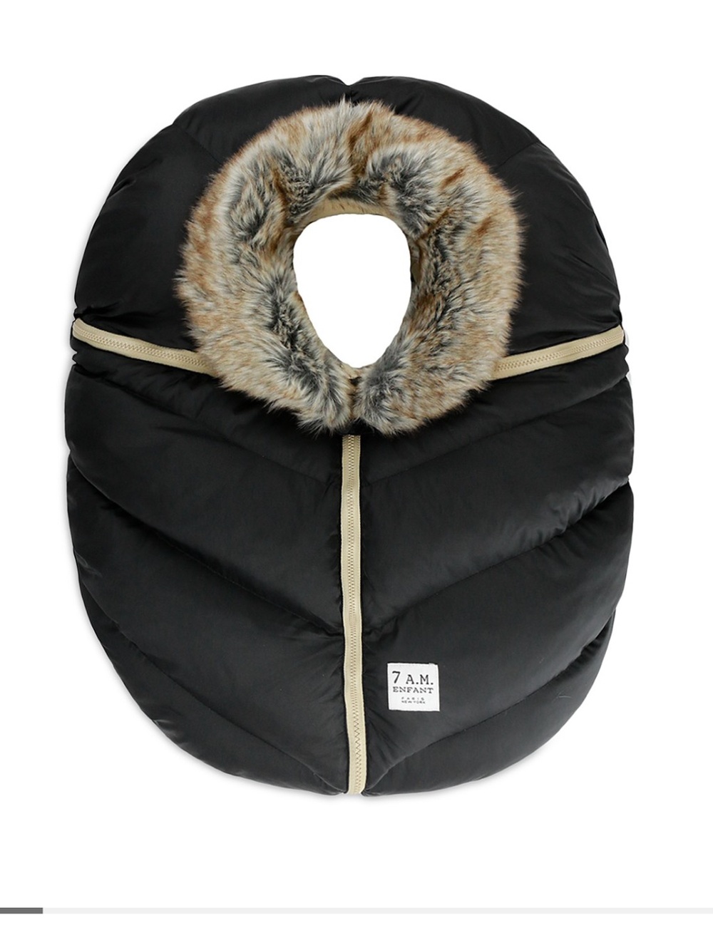 Brand new 7 am car seat cover with fur
